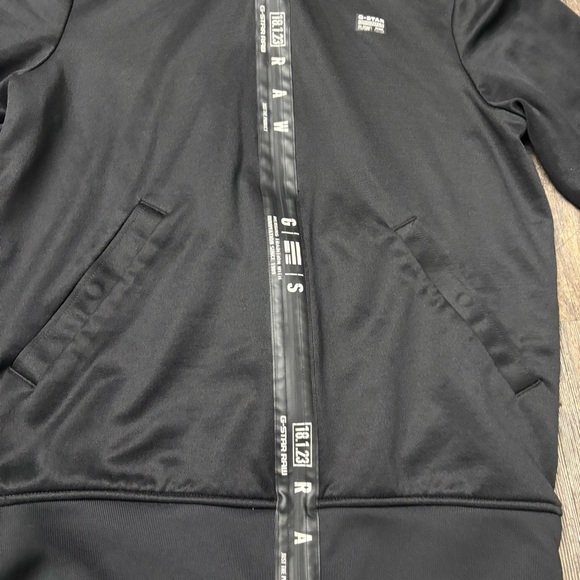 G-Star Aichesal Or Slim Tracktop Sweat zip up size Small black and white - Picture 6 of 15